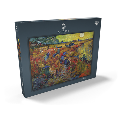 Vincent van Gogh's The Red Vineyard (1888) 100 Puzzle Schachtel Ansicht2