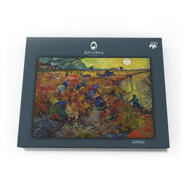 Vincent van Gogh's The Red Vineyard (1888) 100 Puzzle Schachtel Ansicht3