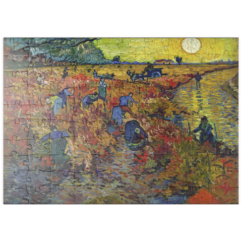 puzzleplate Vincent van Gogh's The Red Vineyard (1888) 100 Puzzle