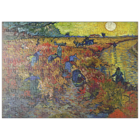 Darstellung des Puzzle-Motivs Vincent van Gogh's The Red Vineyard (1888) – Puzzleteile: 200