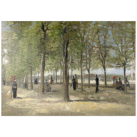 Darstellung des Puzzle-Motivs Vincent van Gogh's Terrace in the Luxembourg Gardens (1886) – Puzzleteile: 1000