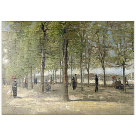 Darstellung des Puzzle Motivs Vincent van Gogh's Terrace in the Luxembourg Gardens (1886) - Puzzleteile: 100
