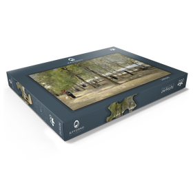 Darstellung des Puzzle Motivs Vincent van Gogh's Terrace in the Luxembourg Gardens (1886) - Puzzleteile: 200