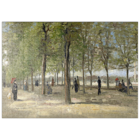 Darstellung des Puzzle Motivs Vincent van Gogh's Terrace in the Luxembourg Gardens (1886) - Puzzleteile: 500