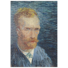Darstellung des Puzzle Motivs Vincent van Gogh's Self-Portrait (1887) - Puzzleteile: 500