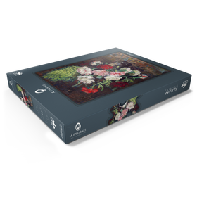 Darstellung des Puzzle Motivs Vincent van Gogh's Vase with Carnations (1886) - Puzzleteile: 100