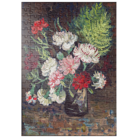 Darstellung des Puzzle-Motivs Vincent van Gogh's Vase with Carnations (1886) – Puzzleteile: 200