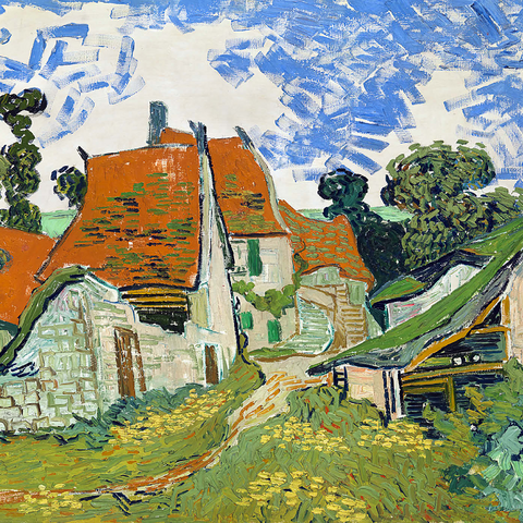 Vincent van Gogh's Street in Auvers-sur-Oise (1890) 1000 Puzzle 3D Modell