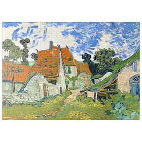 Darstellung des Puzzle-Motivs Vincent van Gogh's Street in Auvers-sur-Oise (1890) – Puzzleteile: 500