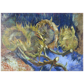 Darstellung des Puzzle-Motivs Vincent van Gogh's Four Withered Sunflowers (1887) – Puzzleteile: 1000