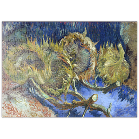 Darstellung des Puzzle-Motivs Vincent van Gogh's Four Withered Sunflowers (1887) – Puzzleteile: 200