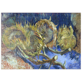 Darstellung des Puzzle Motivs Vincent van Gogh's Four Withered Sunflowers (1887) - Puzzleteile: 500
