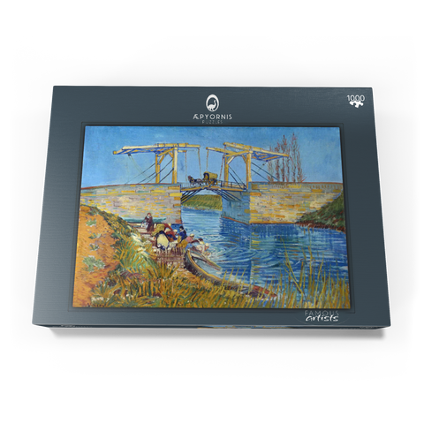 Vincent van Gogh's The Langlois Bridge at Arles with Women Washing (1888) 1000 Puzzle Schachtel Ansicht3