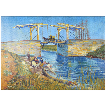 puzzleplate Vincent van Gogh's The Langlois Bridge at Arles with Women Washing (1888) 1000 Puzzle