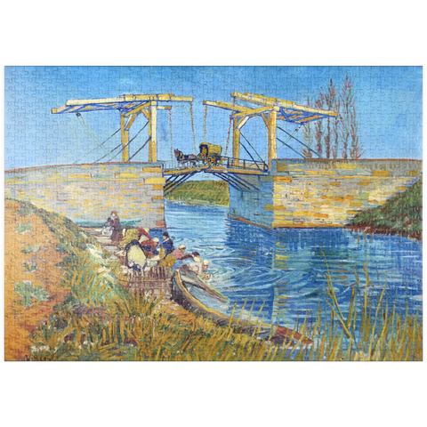 puzzleplate Vincent van Gogh's The Langlois Bridge at Arles with Women Washing (1888) 1000 Puzzle