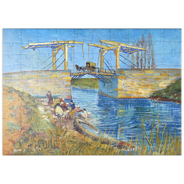 puzzleplate Vincent van Gogh's The Langlois Bridge at Arles with Women Washing (1888) 100 Puzzle