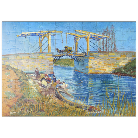 puzzleplate Vincent van Gogh's The Langlois Bridge at Arles with Women Washing (1888) 100 Puzzle