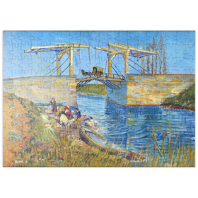 Darstellung des Puzzle-Motivs Vincent van Gogh's The Langlois Bridge at Arles with Women Washing (1888) – Puzzleteile: 200
