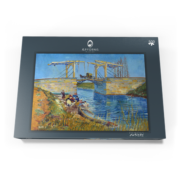 Vincent van Gogh's The Langlois Bridge at Arles with Women Washing (1888) 500 Puzzle Schachtel Ansicht3