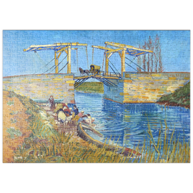 Darstellung des Puzzle-Motivs Vincent van Gogh's The Langlois Bridge at Arles with Women Washing (1888) – Puzzleteile: 500