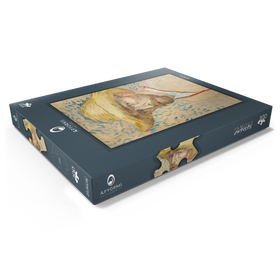 Darstellung des Puzzle Motivs Vincent van Gogh's Self-Portrait with a Straw Hat (1887) - Puzzleteile: 100