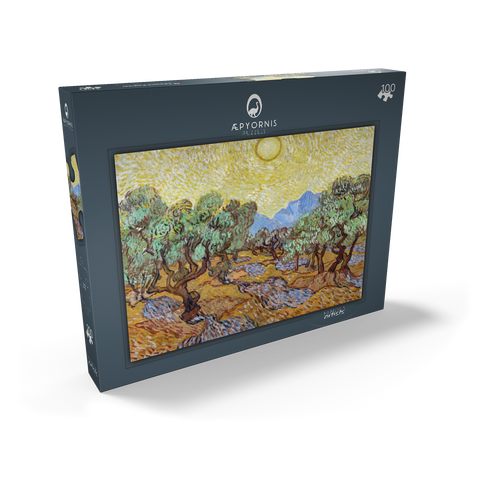 Vincent van Gogh's Olive Trees (1889) 100 Puzzle Schachtel Ansicht2