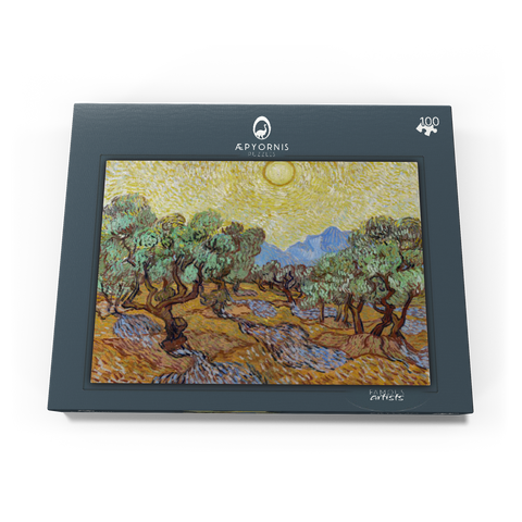 Vincent van Gogh's Olive Trees (1889) 100 Puzzle Schachtel Ansicht3