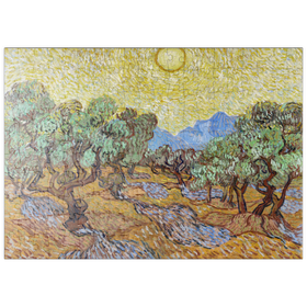 Darstellung des Puzzle-Motivs Vincent van Gogh's Olive Trees (1889) – Puzzleteile: 200