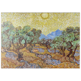 Darstellung des Puzzle-Motivs Vincent van Gogh's Olive Trees (1889) – Puzzleteile: 500