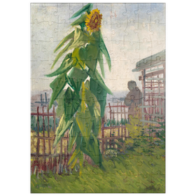 Darstellung des Puzzle Motivs Vincent van Gogh's Allotment with Sunflower (1887) - Puzzleteile: 100