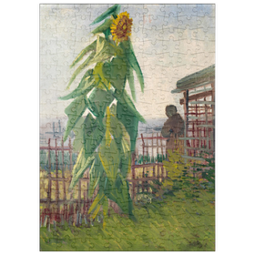 Darstellung des Puzzle-Motivs Vincent van Gogh's Allotment with Sunflower (1887) – Puzzleteile: 200