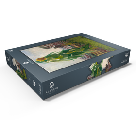 Darstellung des Puzzle Motivs Vincent van Gogh's Allotment with Sunflower (1887) - Puzzleteile: 500