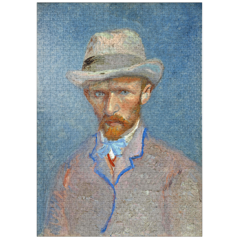 puzzleplate Vincent van Gogh's Self-portrait with a Gray Straw Hat (1887) 1000 Puzzle
