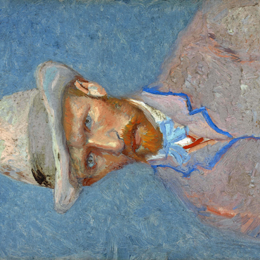 Vincent van Gogh's Self-portrait with a Gray Straw Hat (1887) 1000 Puzzle 3D Modell