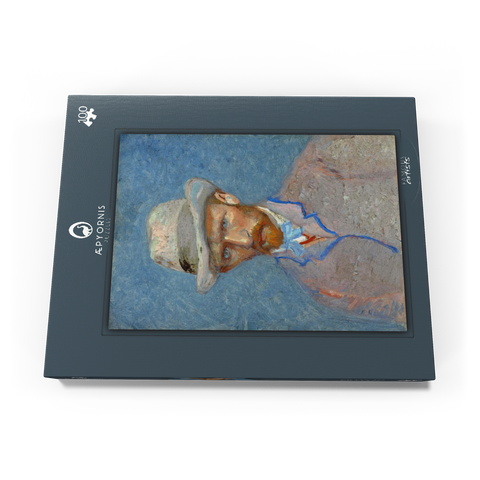 Vincent van Gogh's Self-portrait with a Gray Straw Hat (1887) 100 Puzzle Schachtel Ansicht3