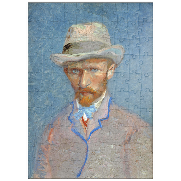 puzzleplate Vincent van Gogh's Self-portrait with a Gray Straw Hat (1887) 100 Puzzle