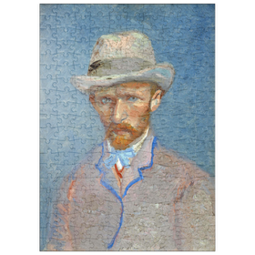 Darstellung des Puzzle-Motivs Vincent van Gogh's Self-portrait with a Gray Straw Hat (1887) – Puzzleteile: 200