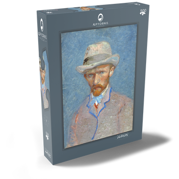 Vincent van Gogh's Self-portrait with a Gray Straw Hat (1887) 500 Puzzle Schachtel Ansicht2