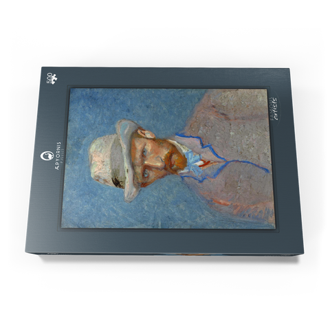 Vincent van Gogh's Self-portrait with a Gray Straw Hat (1887) 500 Puzzle Schachtel Ansicht3