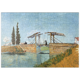 Darstellung des Puzzle-Motivs Vincent van Gogh's Langlois Bridge at Arles (1888) – Puzzleteile: 500