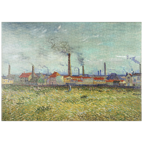 puzzleplate Vincent van Gogh's Factories at Clichy (1887) 1000 Puzzle