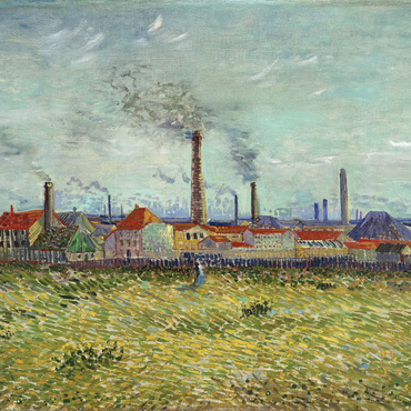 Vincent van Gogh's Factories at Clichy (1887) 1000 Puzzle 3D Modell