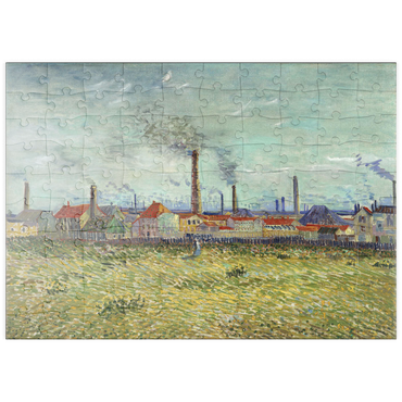 puzzleplate Vincent van Gogh's Factories at Clichy (1887) 100 Puzzle