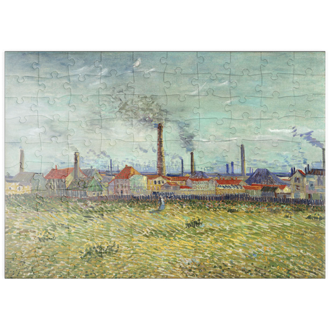 puzzleplate Vincent van Gogh's Factories at Clichy (1887) 100 Puzzle