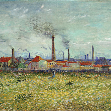 Vincent van Gogh's Factories at Clichy (1887) 100 Puzzle 3D Modell