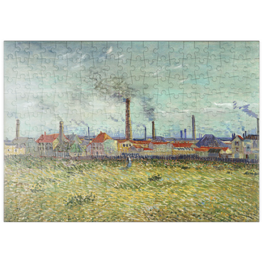 puzzleplate Vincent van Gogh's Factories at Clichy (1887) 200 Puzzle