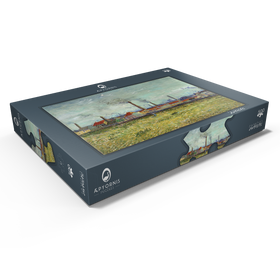 Alternative Darstellung des Puzzle-Motivs Vincent van Gogh's Factories at Clichy (1887) – Puzzleteile: 500
