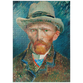 Darstellung des Puzzle-Motivs Self-portrait (1887) by Vincent van Gogh – Puzzleteile: 1000