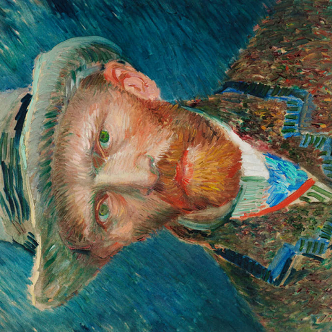 Self-portrait (1887) by Vincent van Gogh 100 Puzzle 3D Modell