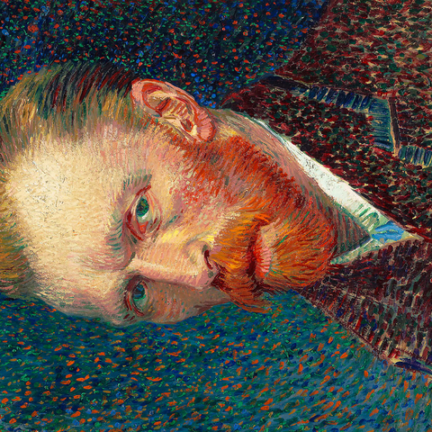 Self-Portrait (1887) by Vincent van Gogh 1000 Puzzle 3D Modell